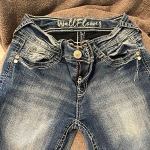 Wallflower flare blue jeans size 0